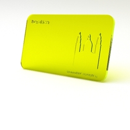 Hűtőmágnes Bazilika mintával - neon sárga